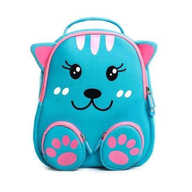 Planet+Gates+blue+cat+Cocomilo+Little+bear+pattern+Kids+School+Bag+3D+Cartoon+soft+Backpack+Cat+Small+Kindergarten+Toddler+Baby+bag+for+kids+2-6+Years