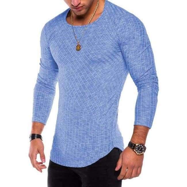 Planet+Gates+Blue+/+S+Plus+Size+S-4XL+Slim+Fit+Sweater+Men+2018+Spring+Autumn+Thin+O-Neck+Knitted+Pullover+Men+Casual+Solid+Mens+Sweaters+Pull+Homme