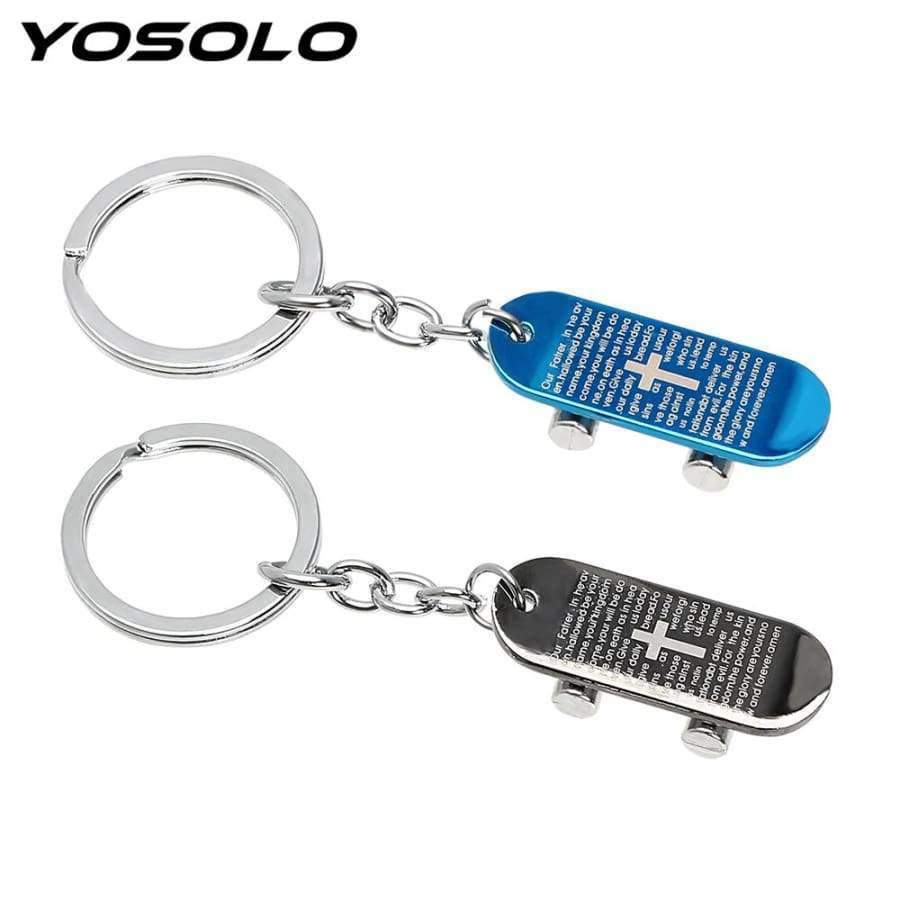 Planet+Gates+Blue+YOSOLO+Skateboard+Key+Chain+Bag+Decoration+Metal+Pendant+Keyring+Car-styling+For+Motorcycle+Decoration+Interior+Accessories+Cool