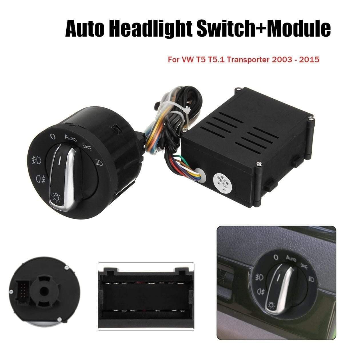 Planet+Gates+Car+Auto+Headlight+Sensor+HeadLamp+Switch+++Control+Module+for+VW+T5+T5.1+Transporter+2003-2015