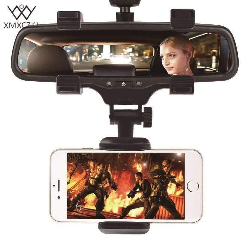 Planet+Gates+Car+Phone+Holder+Car+Rearview+Mirror+Mount+Phone+Holder+360+Degrees+For+iPhone+Samsung+GPS+Smartphone+Stand+Universal