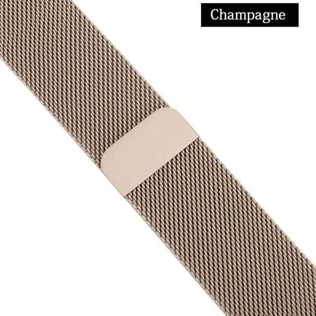 Planet+Gates+Champagne+/+For+Apple+Watch+40mm+Watch+Strap+For+Apple+Watch+Band+44mm+40mm+42mm+38mm+Series+4/3/2/1+iWatch+Stainless+Steel+Woven+watchband