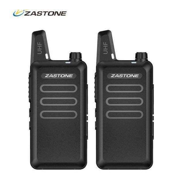 2Pcs/lot+Zastone+ZT-X6+UHF+400-470+MHz+Black+handheld+Communication+Equipment+Mini+Radio+Set+Portable+Small+Walkie+Talkie+X6