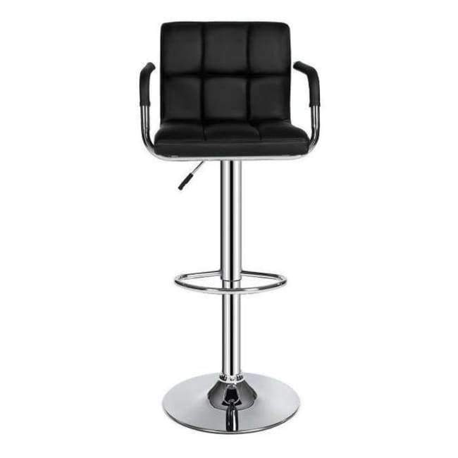 Planet+Gates+China+/+black+JEOBEST+2Pcs/set+Six-grid+Cushion+Chair+Synthetic+Leather+Swivel+Bar+Stools+Height+Adjustable+Chairs+with+Footrest+Barstool+HWC
