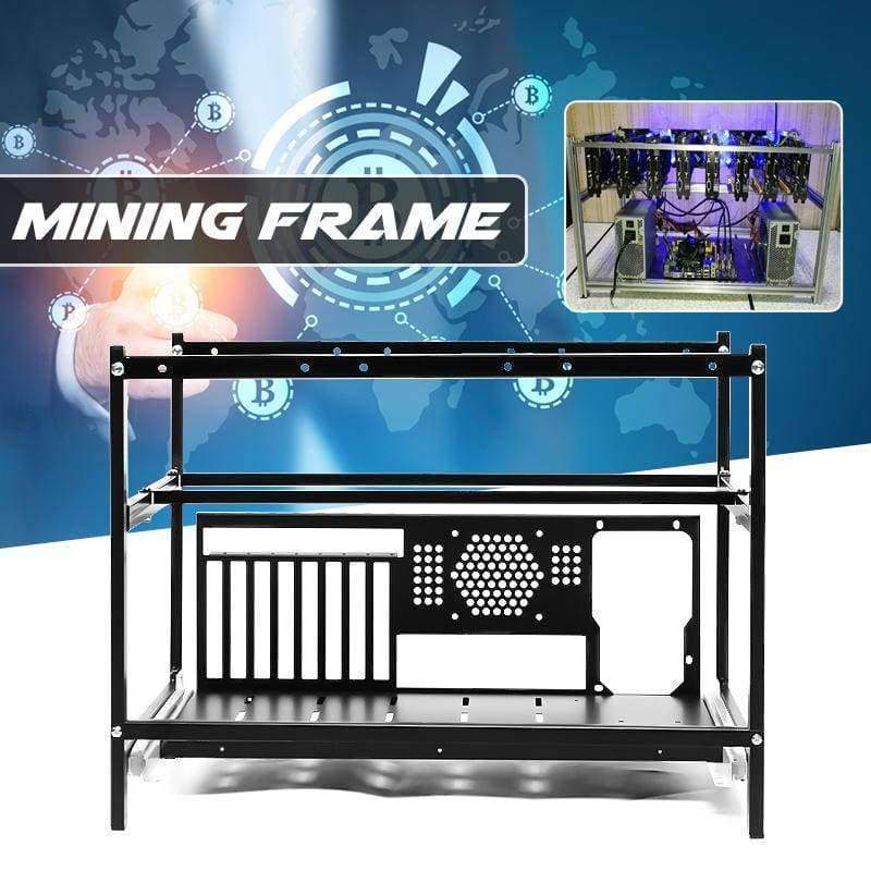 New Diy 6gpu Open Air Mining Rig Frame Miner Case Drawer Style Crypto Coin For 4 Fans Computer Mining Case Frame Server Chassis Planet Gates