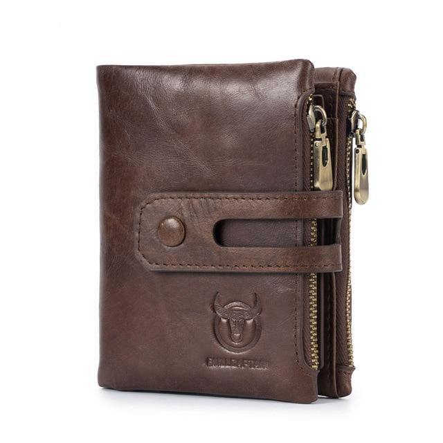 Planet+Gates+Coffee+Genuine+Leather+Men's+Wallet+Crazy+Horse+Cowhide+Man+zipper+Coin+Purse+Brand+Male+Credit&id+Multifunctional+Wallet