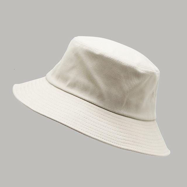 Planet+Gates+creamy+white+/+54-57cm+Large+Size+Sun+Hat+Women+Blank+Fisherman+Hat+Pure+Cotton+Panama+Cap+Plus+Size+Bucket+Hats+54-57cm+57-60cm+60-63cm