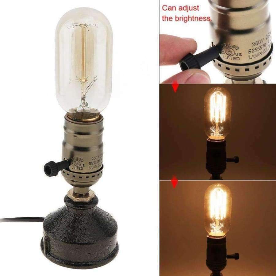 Planet+Gates+Creative+Retro+Style+Edison+Light+Bulb+with+Lamp+Holder+110V-240V+40W+and+Dimming+Switch+for+Home+Shop+Decoration