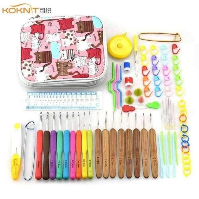 Planet+Gates+Crochet+Hooks+Set+Crochet+Hooks+Set+8pcs+Bamboo+Knitting+Needles+9+Pcs+Ergonomic+Crochet+Hook+Weaving+Yarn+Crafts+DIY+Knitting+Sewing+Tools