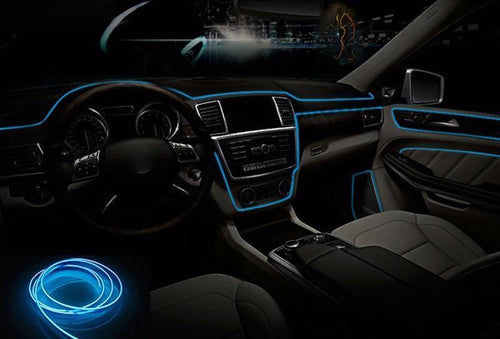 Bande lumineuse led en néon 12V USB, 1M/3M/5M, flexible, luminaire  décoratif d'intérieur de voiture, idéal pour une fête. –