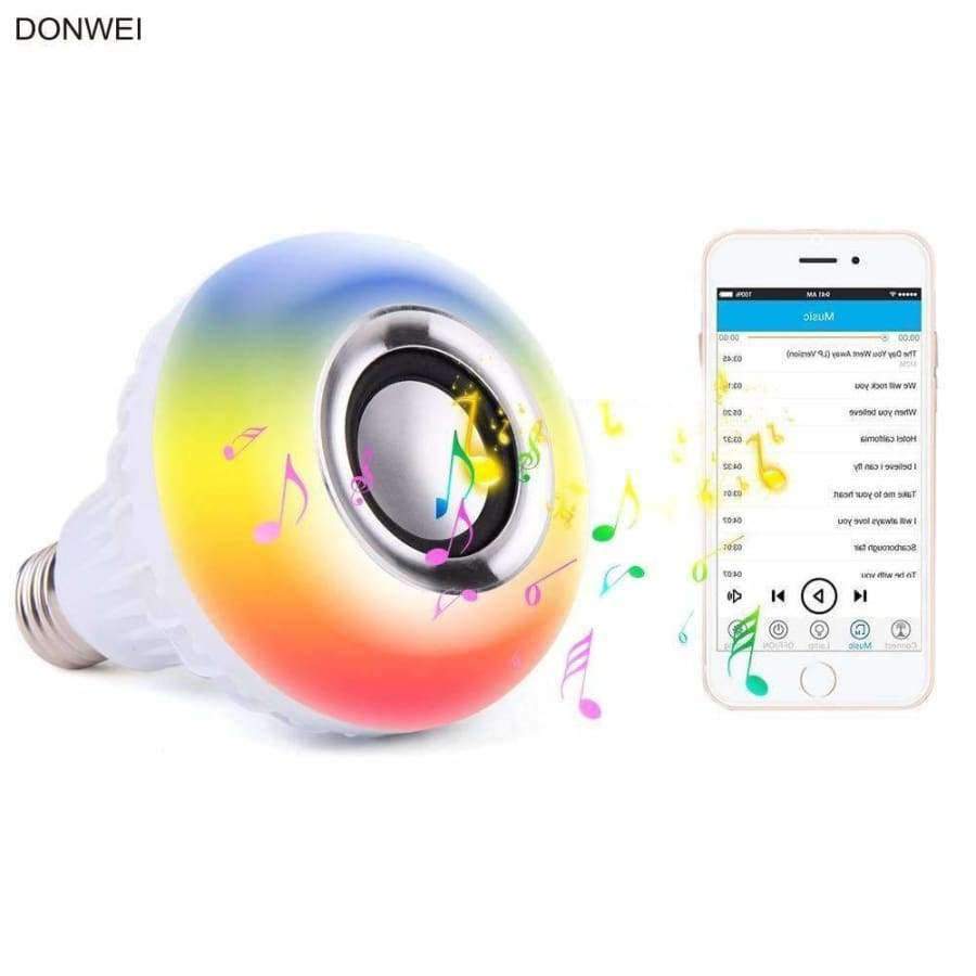 Planet+Gates+DONWEI+Smart+12W+E27+RGB++White+4.0+Bluetooth+Speaker+LED+Bulb+24+Keys+Remote+Control+Support+Music+Playing+Dimmable+Light+Bulbs