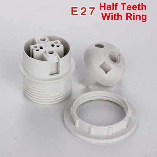 Planet+Gates+E27+half+Teeth+Ring+E27+E14+Lampholders+Big+Screw+mouth+Small+Screw+Cap+Lighting+Accessories+Table+Lamp+Floor+Lamp+Card+type+Light+Mouth+Seat+head