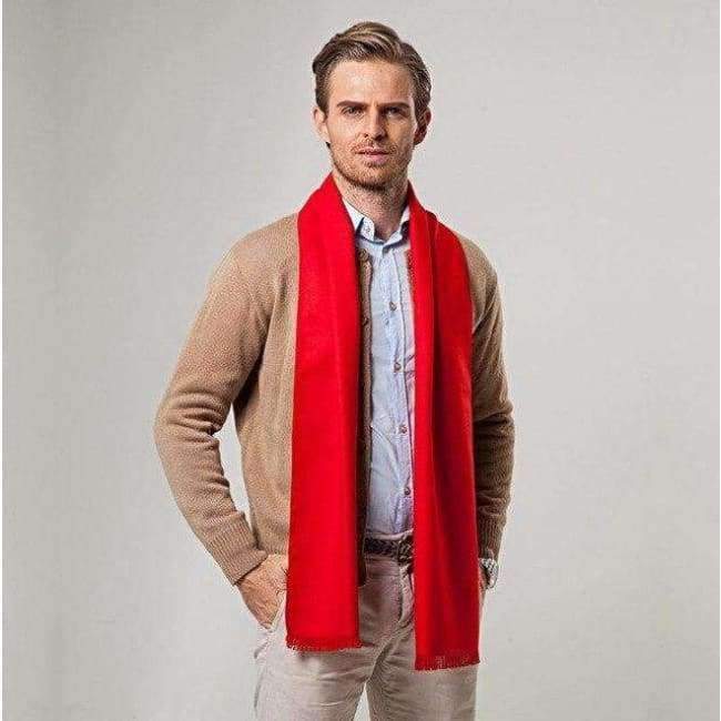 Planet+Gates+European+style+Luxury+men's+scarf+Red+business+casual+thick+wool+scarves+imitation+cashmere+scarves+Wrap+Warm+brushed+men+180cm