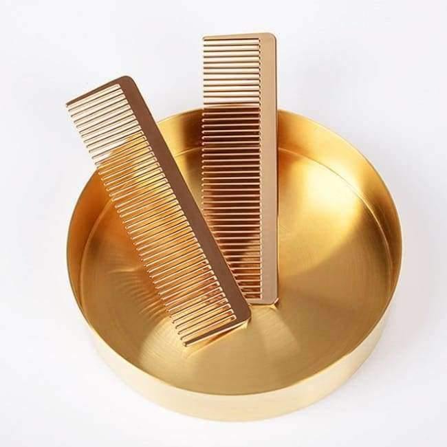 Planet+Gates+Fashion+Champaign+Gold+Alloy+Hair+Comb+Detangle+Hairdressing+Brush+Anti+Hair+Loss+Metal+Comb+Salon+Hair+Care+Styling+Tool
