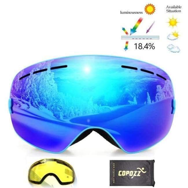 Planet+Gates+Frame+blue+1+Ski+Goggles+Double+Lens+UV400+Anti+Fog+Unisex+Snowboard+Ski+Glasses+With+Night+Vision+Ski+Lens+Snow+Eyewear+Adult