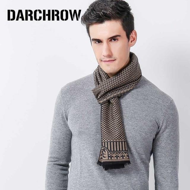 Planet+Gates+Khaki+Winter+Scarf+Men+Chic+Wool+Plaid+Knitted+Scarf+Luxury+Cashmere+Warm+Winter+Scarves+Male+Work+Out