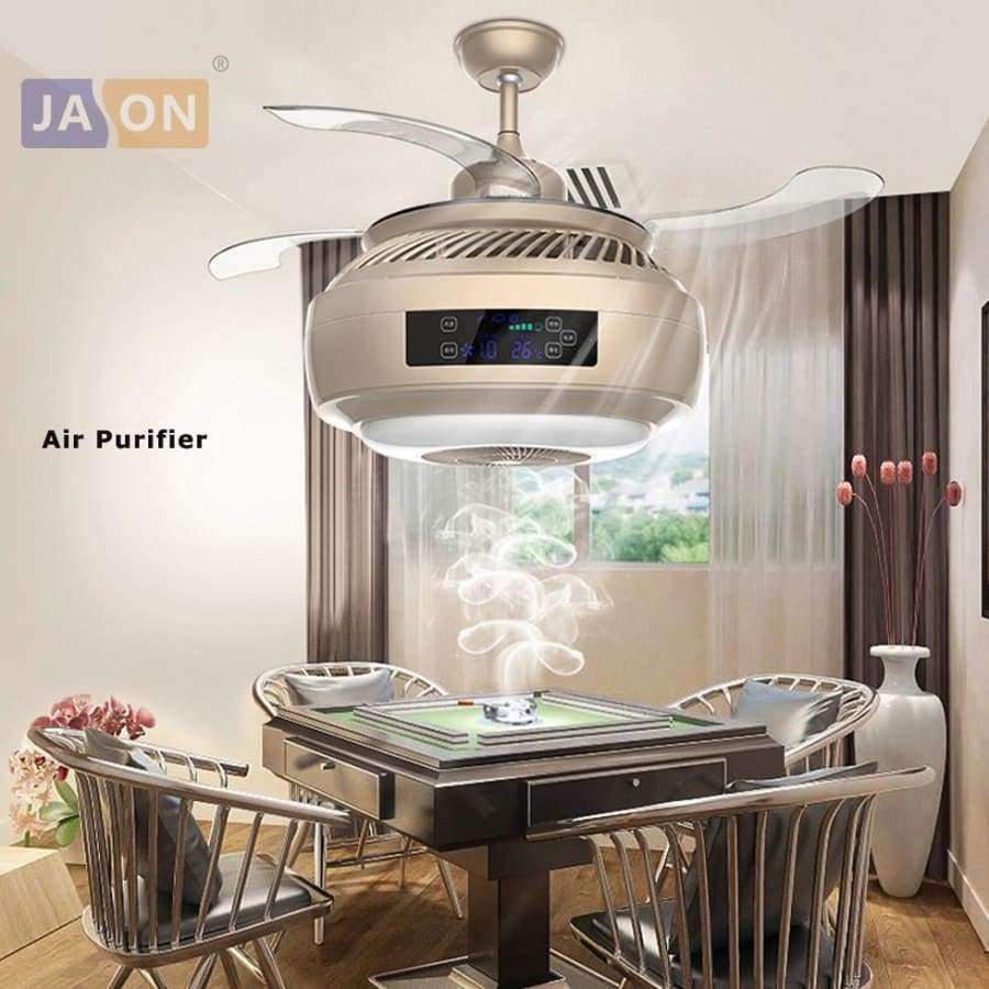 Planet+Gates+LED+Modern+Alloy+Acryl+ABS+Gold+Silver+Air+Purifier+Ceiling+Fan.LED+Lamp.LED+Light.Ceiling+Lights.LED+Ceiling+Light.For+Foyer