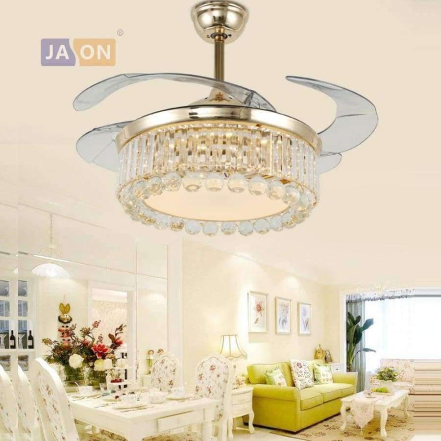 Planet+Gates+LED+Modern+Crystal+Alloy+Acryl+ABS+Gold+Ceiling+Fan.LED+Lamp.LED+Light.Ceiling+Lights.LED+Ceiling+Light.For+Foyer