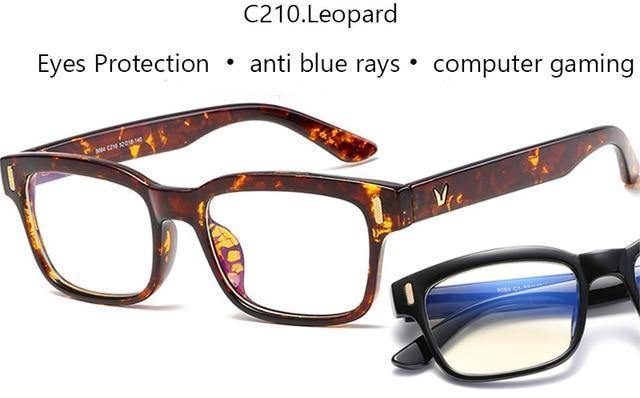 Planet+Gates+Leopard-Clear+Anti+Blue+Rays+Computer+Glasses+Men+Blue+Light+Gaming+Glasses+Protection+Myopia