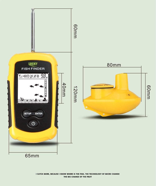 LUCKY FF1108-1 Portable Fish Finder Ice Fishing Sonar Sounder