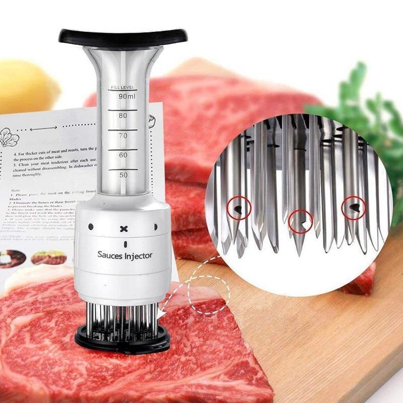 Planet+Gates+Meat+Tenderizer+Needle+ABS+Stainless+Steel+Steak+Meat+Injector+Marinade+Flavor+Syringe+Kitchen+Gadgets+Meat+Tools