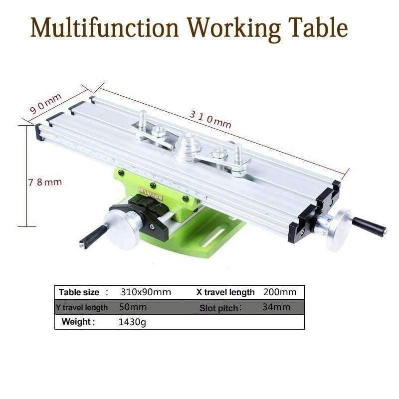 Planet+Gates+Miniature+precision+multifunction+Milling+Machine+Bench+Drill+Vise+Fixture+Worktable+X+Y-axis+Adjustment+Coordinate+Table