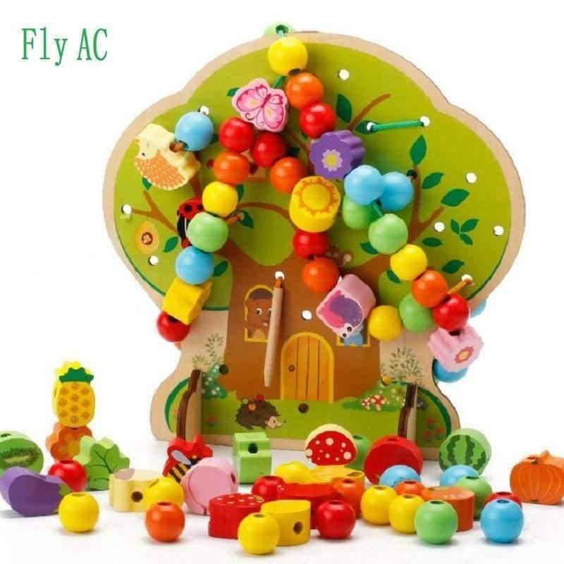 Planet+Gates+Montessori+Learning+Education+Wooden+Toys+Cartoon+fruit+tree+Fruit+Beads+Educational+Toy+For+Children+Birthday+gift