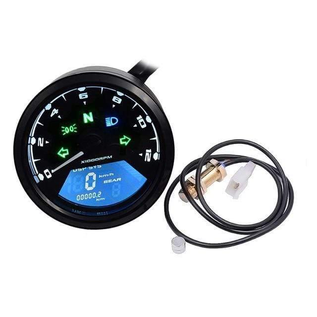 Planet+Gates+Motorcycle+Meter+LED+digital+Indicator+light+Tachometer+Odometer+Speedometer+Oil+Meter+Multifunction+With+night+vision+dial