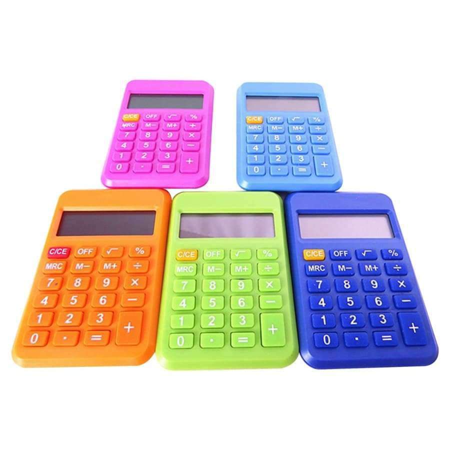 Noyokere+Colorful+Student+Mini+Electronic+Calculator+Candy+Color+Calculating+Office+Supplies+Gift+9*6Mm+Size+Random+Color