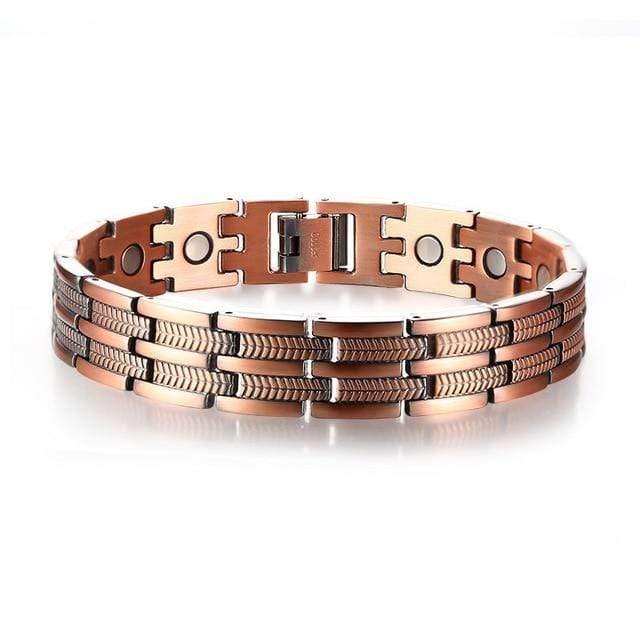Planet+Gates+PBRM-004+/+21.5cm+Mens+Elegant+Pure+Copper+Magnetic+Therapy+Link+Bracelet+Pain+Relief+For+Arthritis+And+Carpal+Tunnel+Male+Jewelry+8.46"