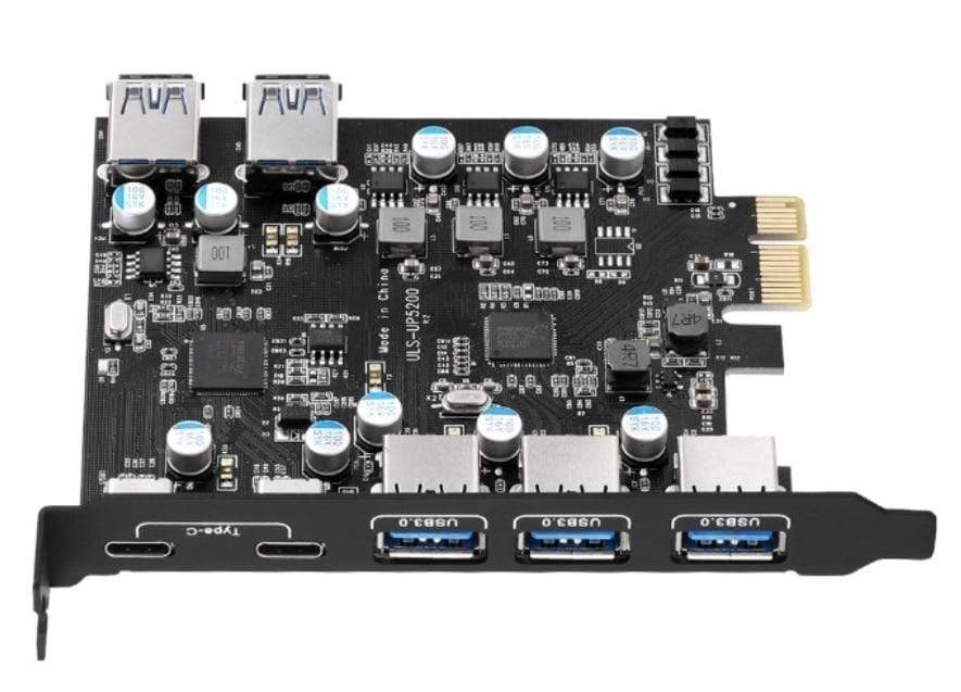 Planet+Gates+PCIE+to+5+ports+USB3.0+converter+dual+ports+USB3.1+Type-c+PCI+Express+Expansion+Card+Internal+USB+3.0+for+Mac+Pro+Fresco+Fl1100