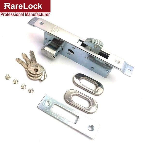 Rarelock Christmas Supplies Sliding Door Lock with 3 Keys for Bedroom ...