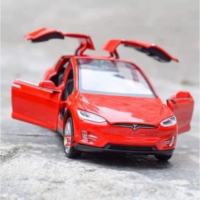 Planet+Gates+Red+1:32+Tesla+MODEL+X+Alloy+Car+Model+Diecasts+&+Toy+Vehicles+Toy+Cars+Δωρεάν+Αποστολή+Παιδικά+Παιχνίδια+Για+Παιδιά+Δώρα+Αγόρι+ Παιχνίδι