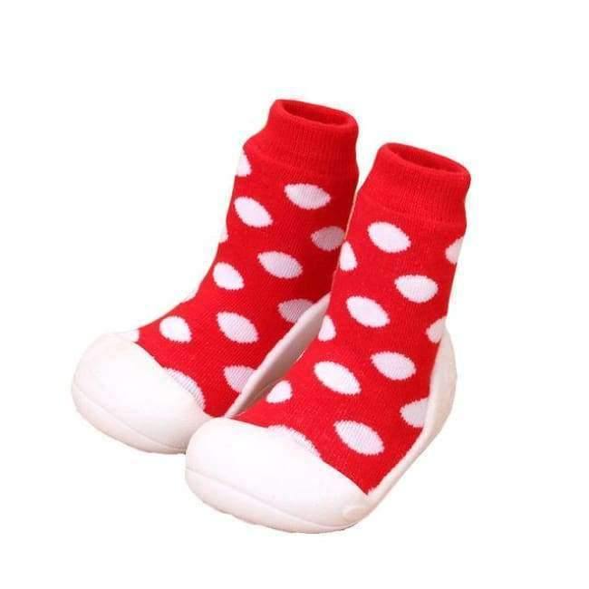 Planet+Gates+Red+Dot+/+7.5+Baby+Girls+Boys+Shoes+Soft+and+Comfortable+Children+Attipas+Same+Design+First+Walkers+Anti-slip+Toddler+Shoes