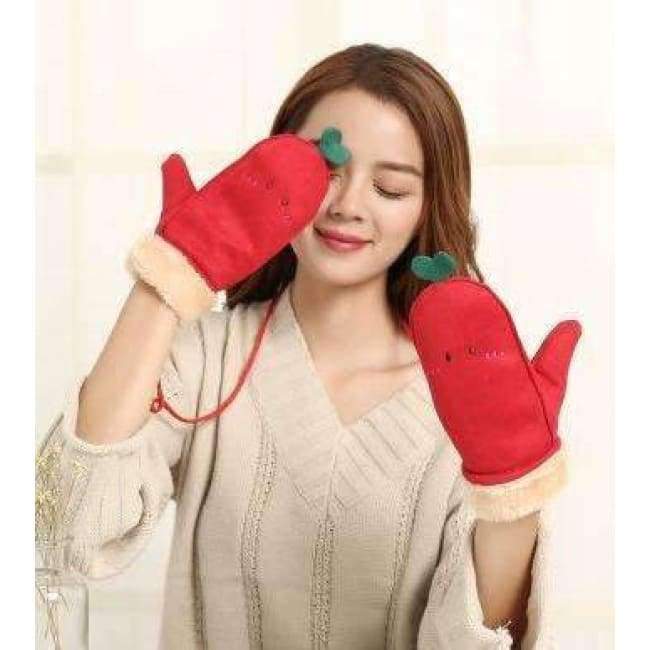 Planet+Gates+red+/+One+Size+2018+New+Winter+Warm+Plush+Gloves+Women+Girl+Cute+Cartoon++Warm+Soft+Fingerless+Winter+Gloves+Soft+Warm+Mittens