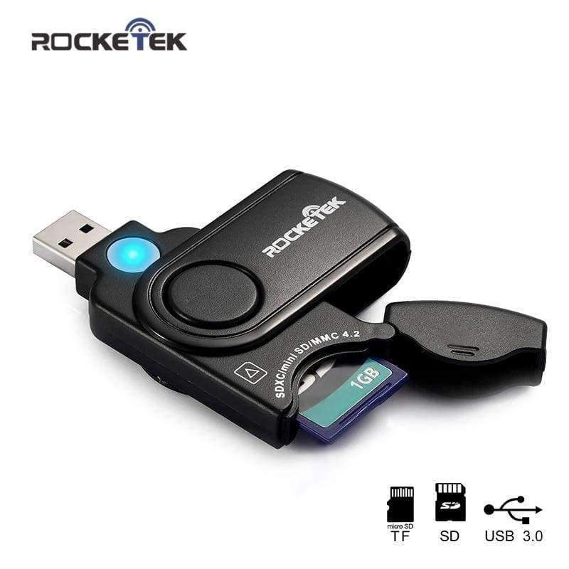 Planet+Gates+Rocketek+high+quality+usb+3.0+multi+2+in+1+memory+card+reader+adapter+for+SD/TF+micro+SD+for+pc+computer+laptop+accessories