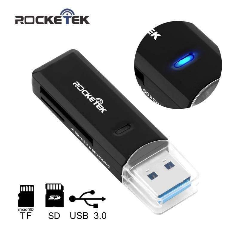 Planet+Gates+Rocketek+high+quality+usb+3.0+multi+2+in+1+memory+card+reader+adapter+for+SD/TF+micro+SD+pc+computer+laptop+accessories