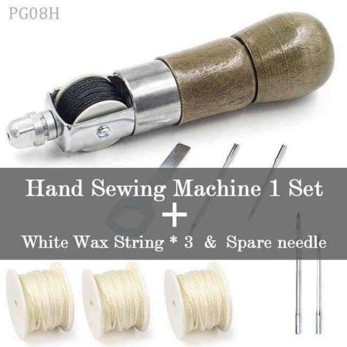 DIY Leather Sewing Tool Leather Hand Sewing Machine Waxed Thread for  Leather Craft Edge Stitching Belt Strips Shoemaker Tools