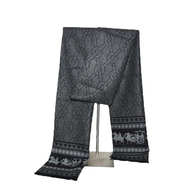 Planet+Gates+SJ006grayblack+/+70.87+X11.81+INCH+Men's+Winter+Cashmere+Scarf+Men+Luxury+Brand+High+Quality+Neckerchief+Winter+Warm+Soft+Shawls