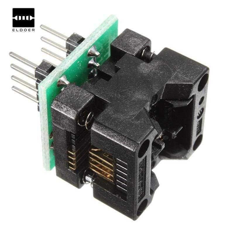 SOIC8+SOP8+to+DIP8+EZ+Socket+Converter+Module+Programmer+Output+Power+Adapter+With+150mil+Connector+SOIC+8+SOP+8+To+DIP+8