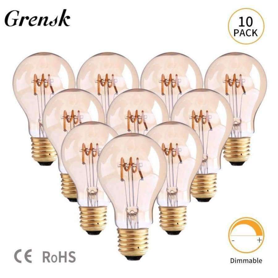 Planet+Gates+Super+Warm+2200K+/+3W+E26+110V+/+Yes,+Gold+Grensk+Vintage+Filament+Led+Bulb+E27+Led+Globe+Light+Dimmable+A19+110V+220V+Soft+LED+Lamp+3W+Spiral+Glass+Decoration+Bulb+10pack