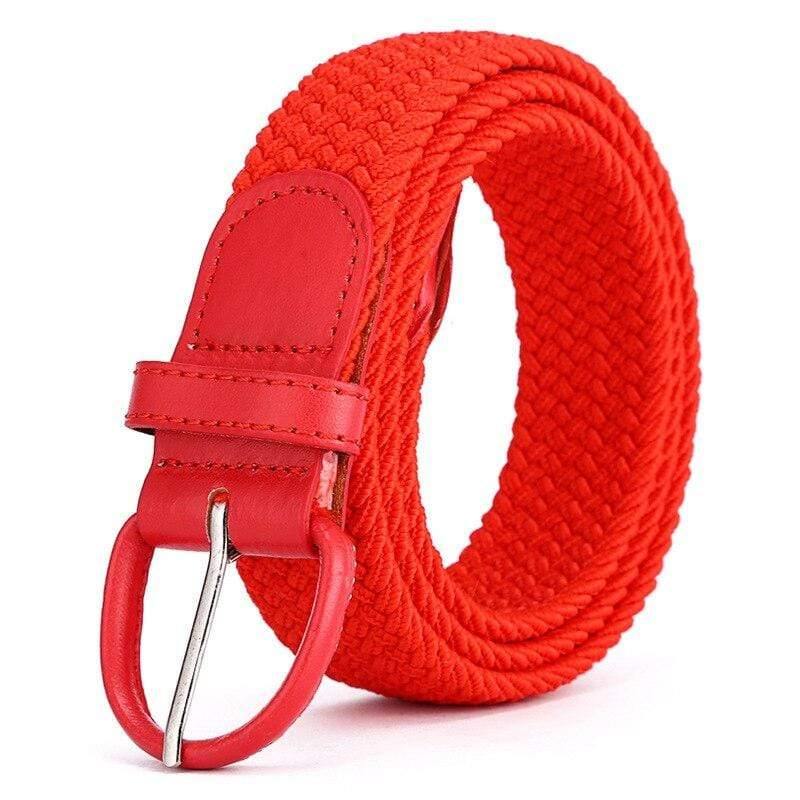 Men+Women+Elastic+Stretch+Waist+Belt+Black+Canvas+Stretch+Braided+Elastic+Woven+Leather+Belt+Wide+Hot+Metal+Stretch+Men's+Belts