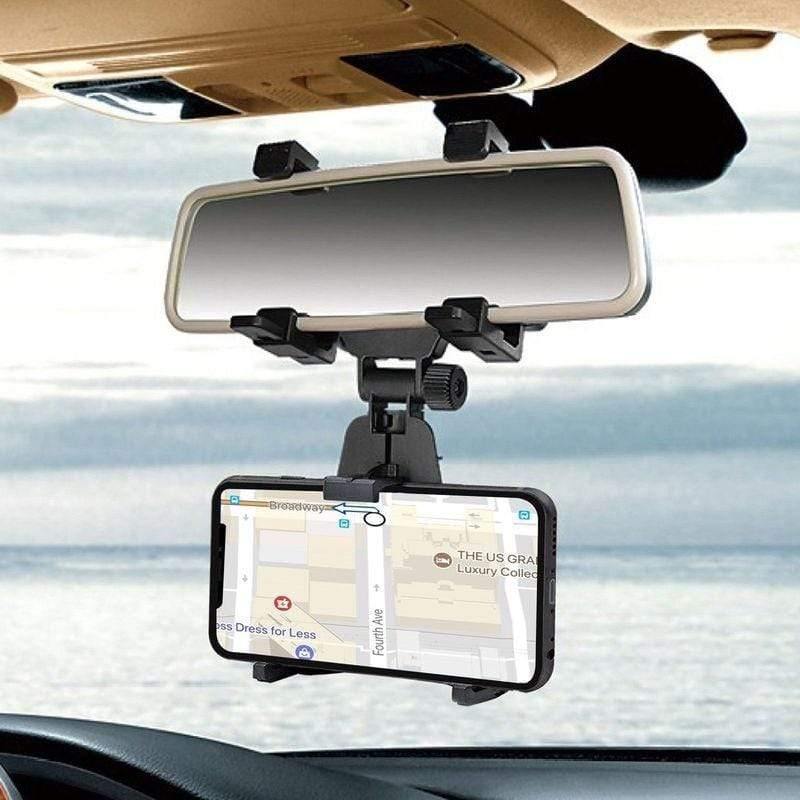 Planet+Gates+Universal+Auto+Car+Rearview+Mirror+Mount+Stand+Holder+Cradle+For+Cell+Phone+GPS