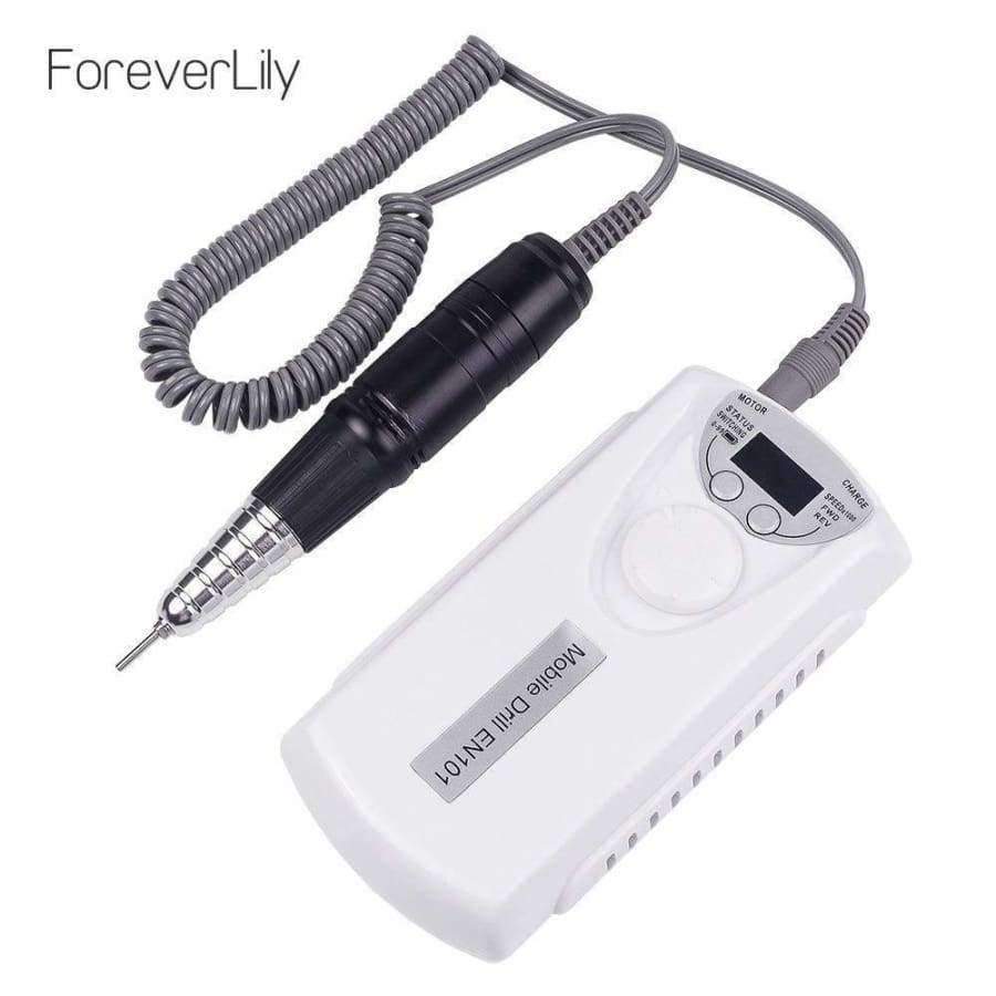 foreverlily+30000+rpm+Rechargeable+Electric+Nail+Drill+Manicure+Machine+Pedicure+Drill+Bits+File+Tools+Strong+Nail+Art+Equipment