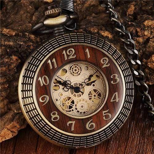 Planet+Gates+Watch+Mechanical+Pocket+Watch+Men+Unique+Hollow+Steampunk+Bronze+Mechanical+Clock+Watches+Chain