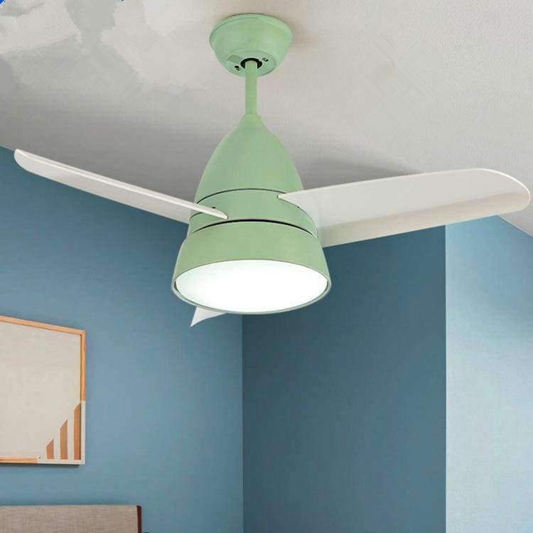 Modern Kids Ceiling Fan Light Simple Children Bedroom Ceiling Fan With Led Light And Remote Control Several Mold For Selection