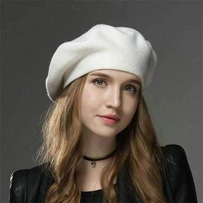 Planet+Gates+white+/+adjustable+MingJieBiHuo+new+Winter+wool+warm+beret+hat+women+Fashion+wild+painter+soild+casual+girls+beret+hat