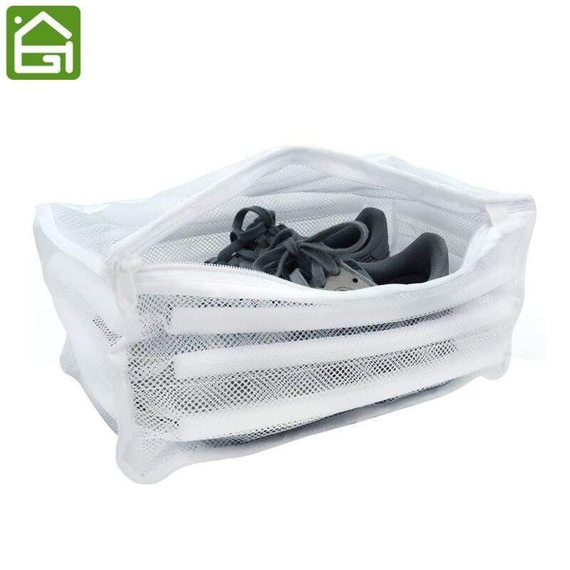 Planet+Gates+White+Padded+Laundry+Net+Wash+Bag+for+Protecting+Trainers+and+Shoes+in+the+Washing+Machine