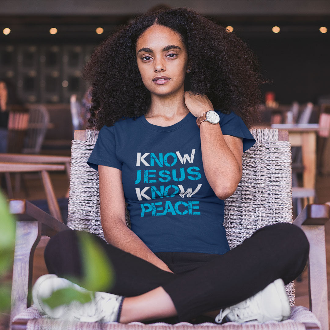 Know Jesus Know Peace Christian Faith Unisex T Shirt Forza Tees - know jesus know peace christian shirt roblox