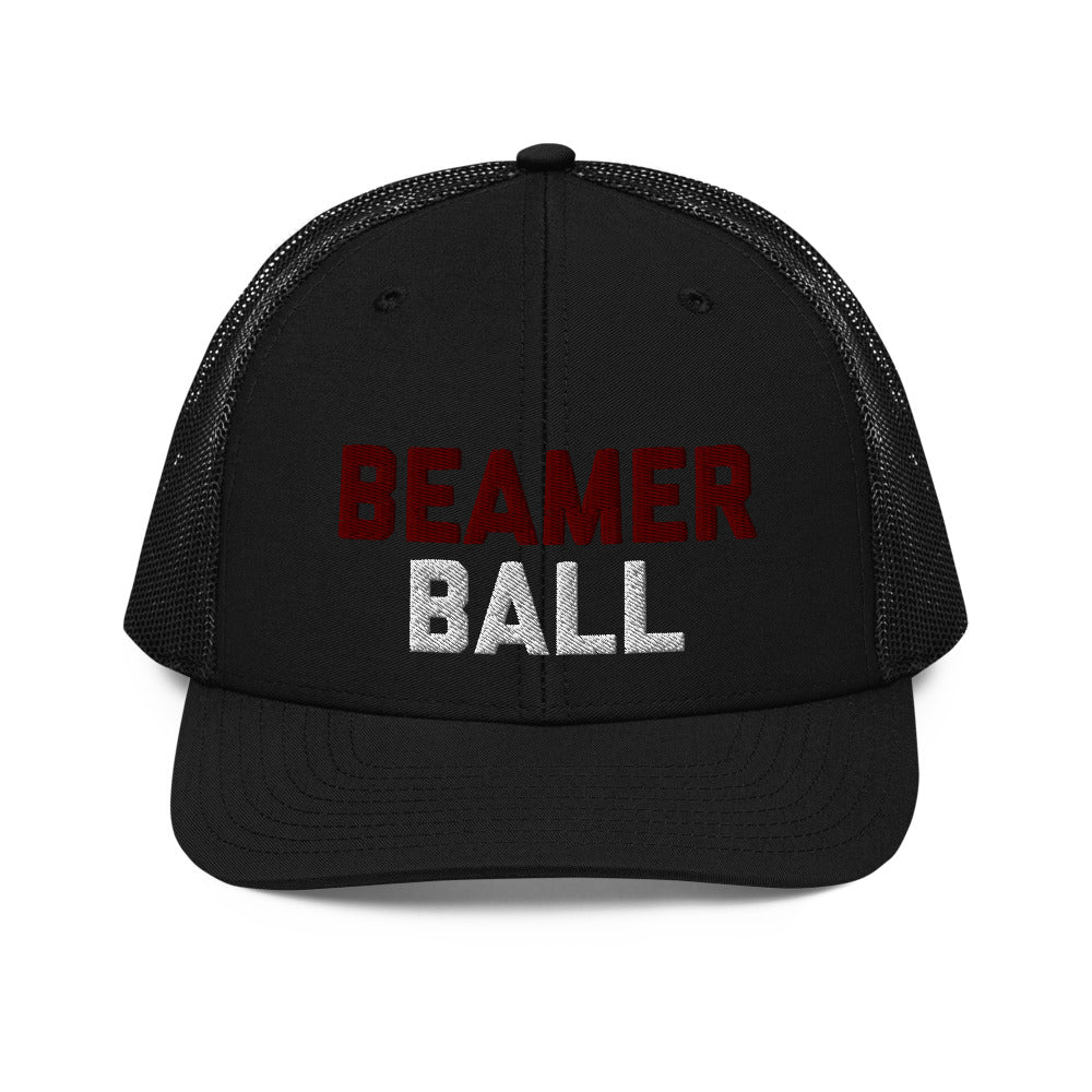 Beamer Ball Black Trucker Hat The Spurs Up Show